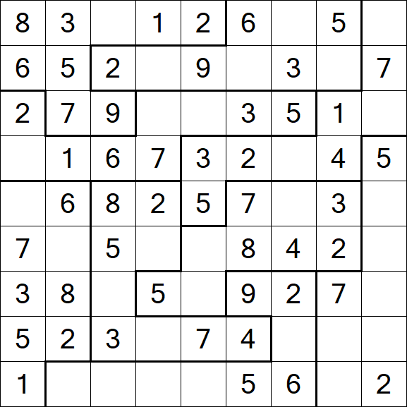 Jigsaw Sudoku - Einfach