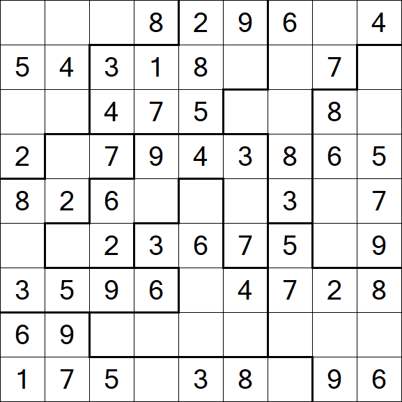 Jigsaw Sudoku - Einfach