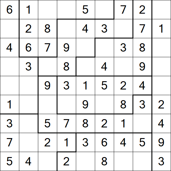 Jigsaw Sudoku - Fácil