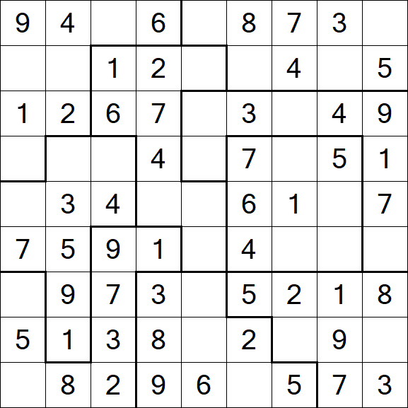 Jigsaw Sudoku - Fácil