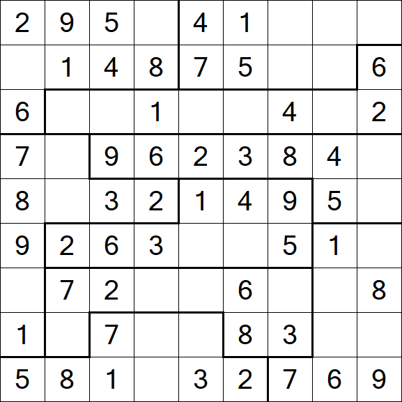 Jigsaw Sudoku - Einfach