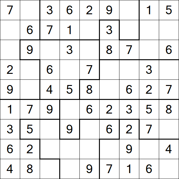 Jigsaw Sudoku - Fácil