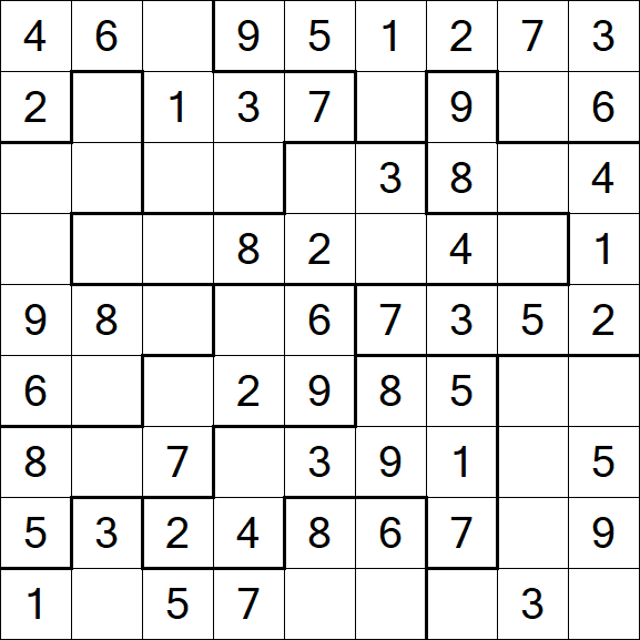 Jigsaw Sudoku - Fácil