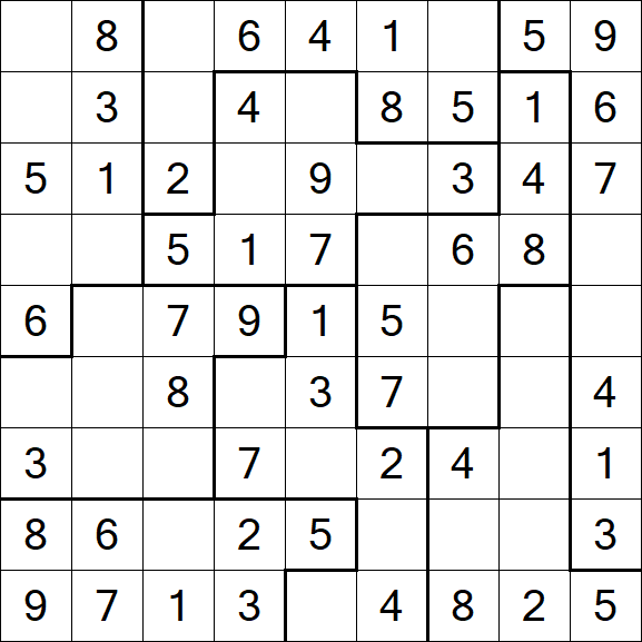 Jigsaw Sudoku - Simple
