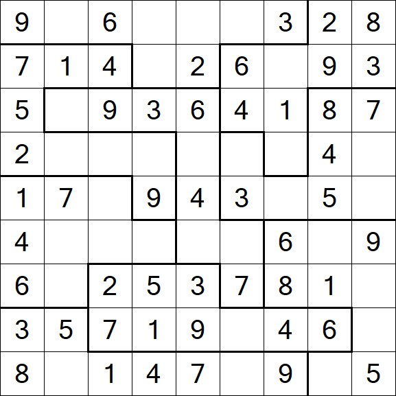 Jigsaw Sudoku - Simple