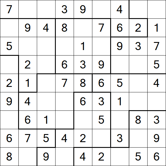 Jigsaw Sudoku - Fácil