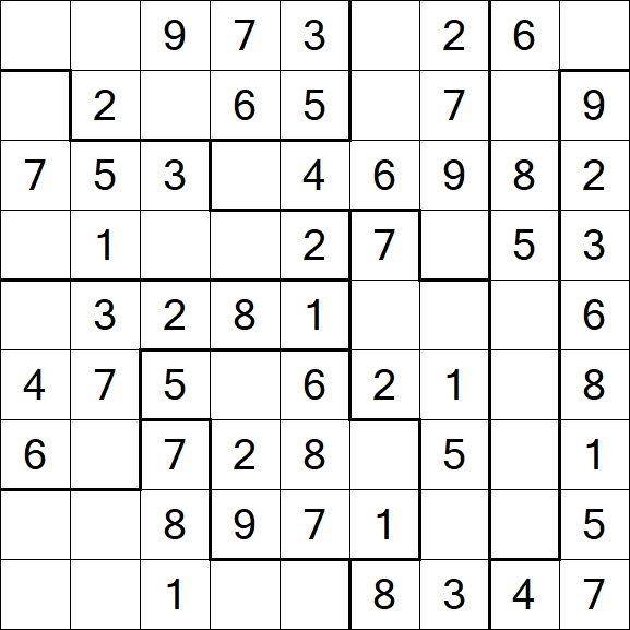 Jigsaw Sudoku - Einfach
