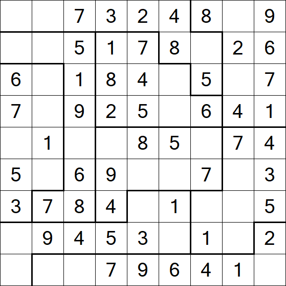 Jigsaw Sudoku - Einfach