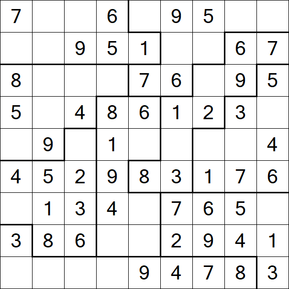 Jigsaw Sudoku - Fácil