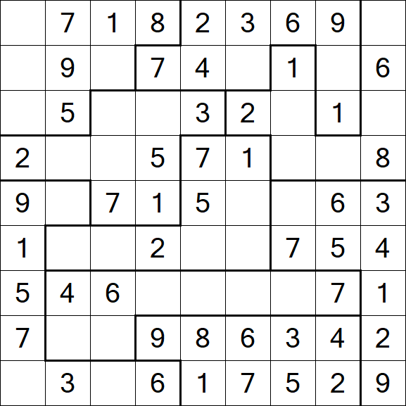 Jigsaw Sudoku - Fácil
