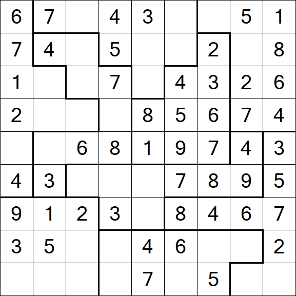 Jigsaw Sudoku - Fácil