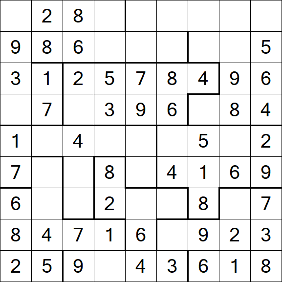 Jigsaw Sudoku - Fácil