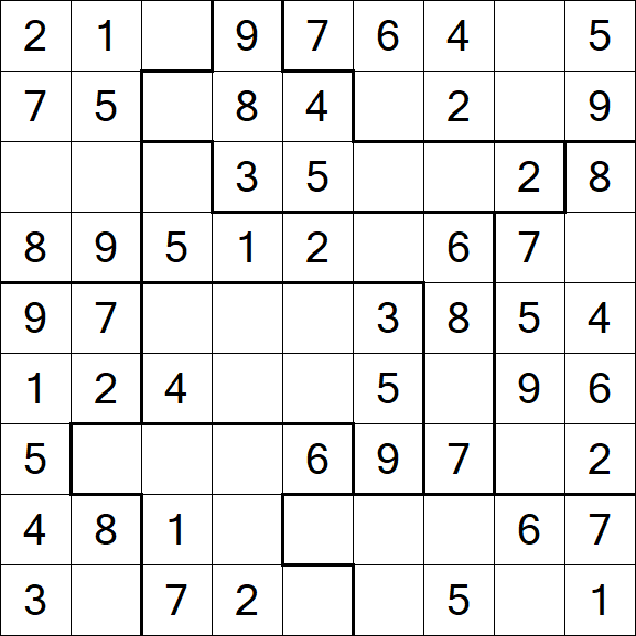 Jigsaw Sudoku - Fácil