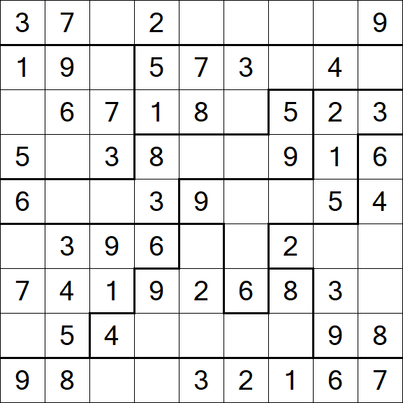 Jigsaw Sudoku - Fácil