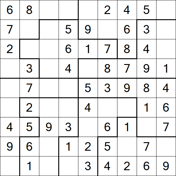 Jigsaw Sudoku - Fácil