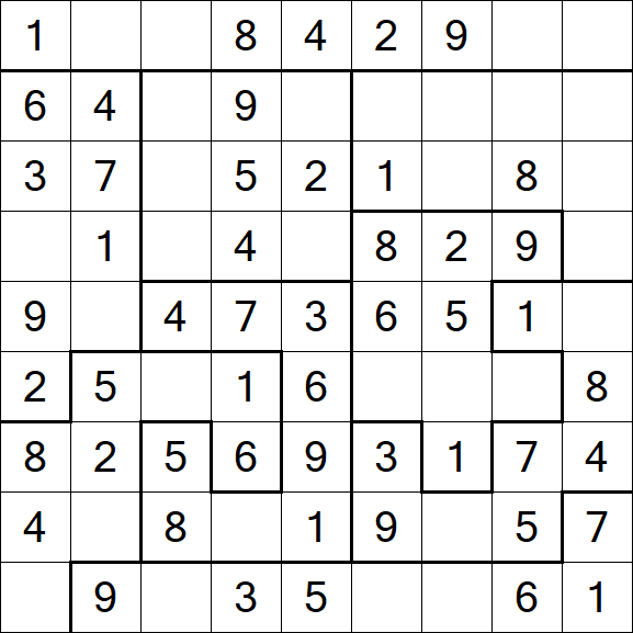 Jigsaw Sudoku - Fácil