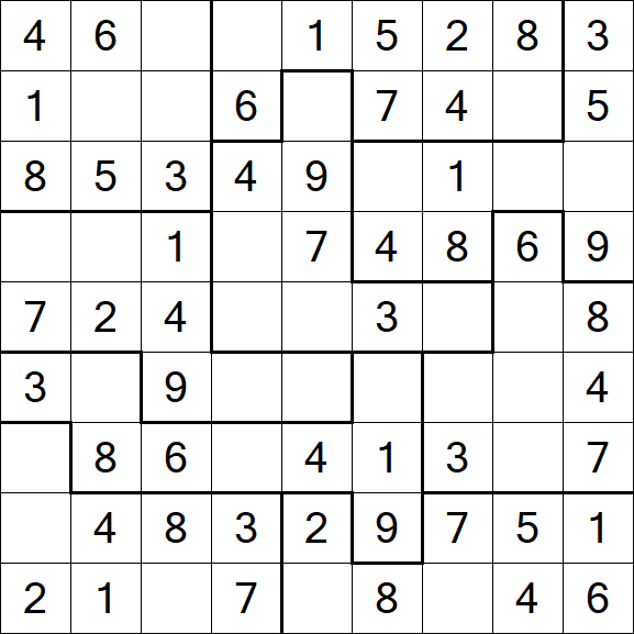 Jigsaw Sudoku - Fácil