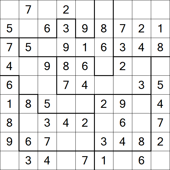 Jigsaw Sudoku - Fácil