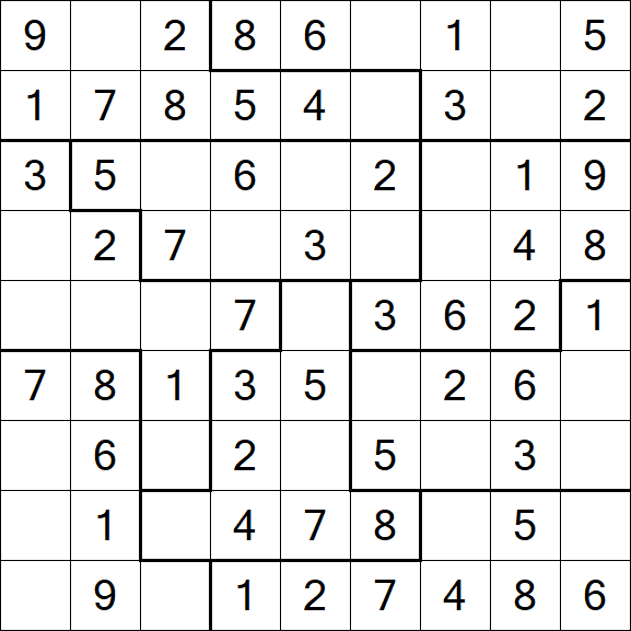 Jigsaw Sudoku - Fácil