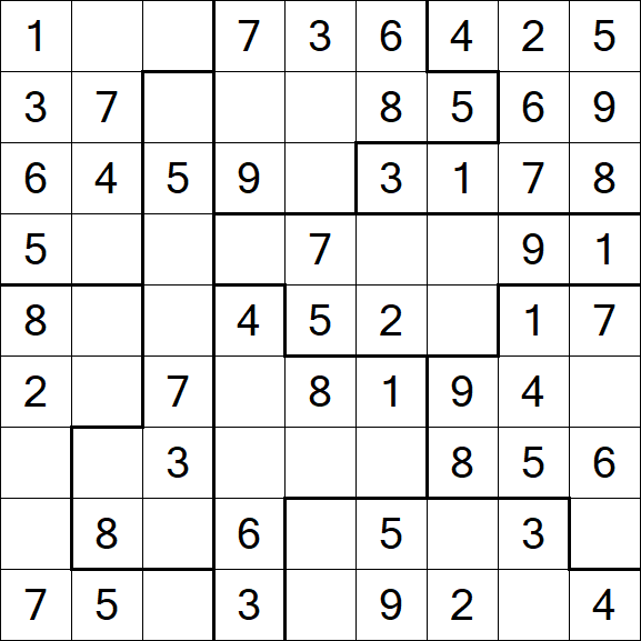 Jigsaw Sudoku - Fácil