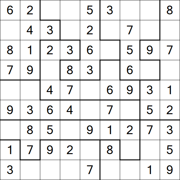 Jigsaw Sudoku - Fácil