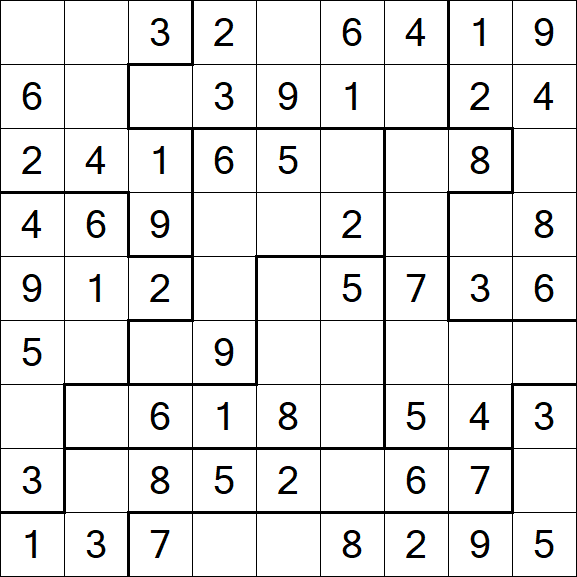 Jigsaw Sudoku - Simple