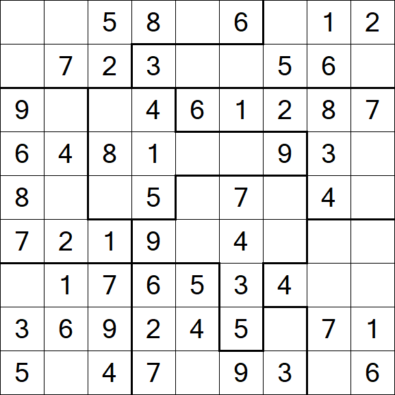 Jigsaw Sudoku - Fácil
