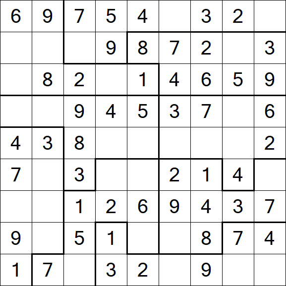 Jigsaw Sudoku - Simple