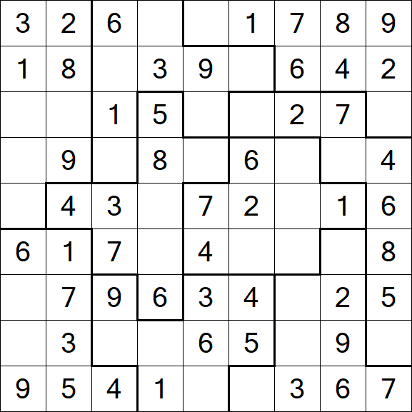 Jigsaw Sudoku - Einfach