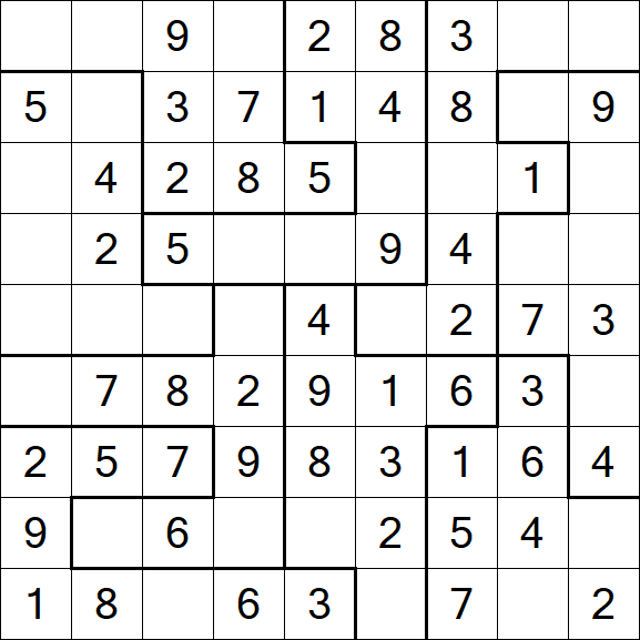 Jigsaw Sudoku - Fácil