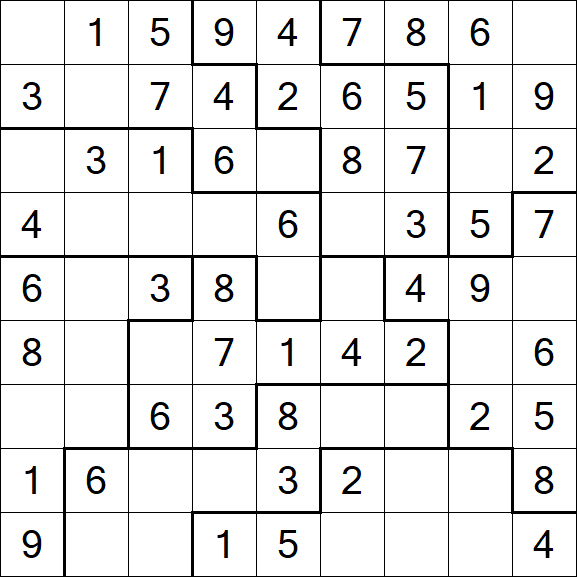 Jigsaw Sudoku - Fácil
