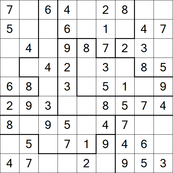 Jigsaw Sudoku - Fácil