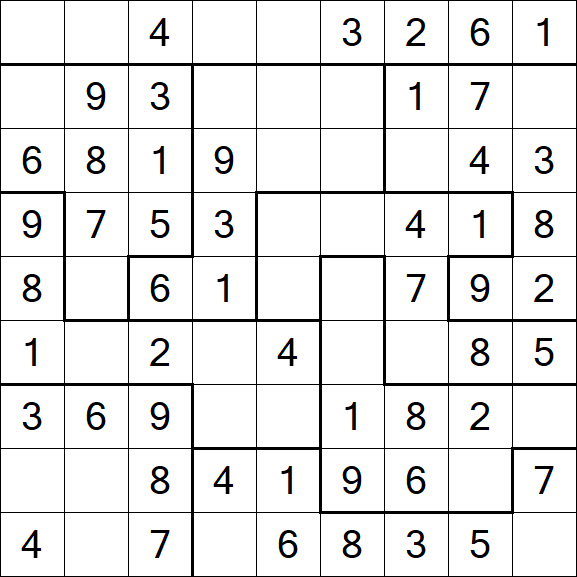 Jigsaw Sudoku - Fácil
