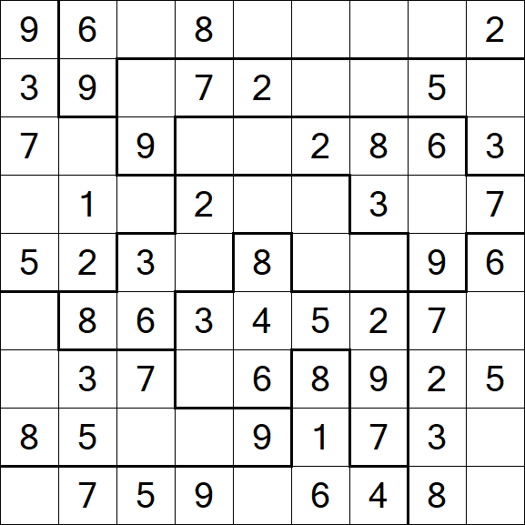 Jigsaw Sudoku - Fácil