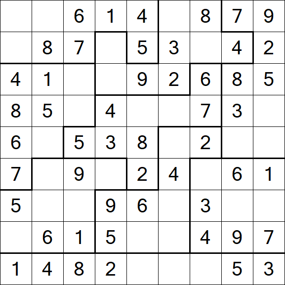 Jigsaw Sudoku - Fácil