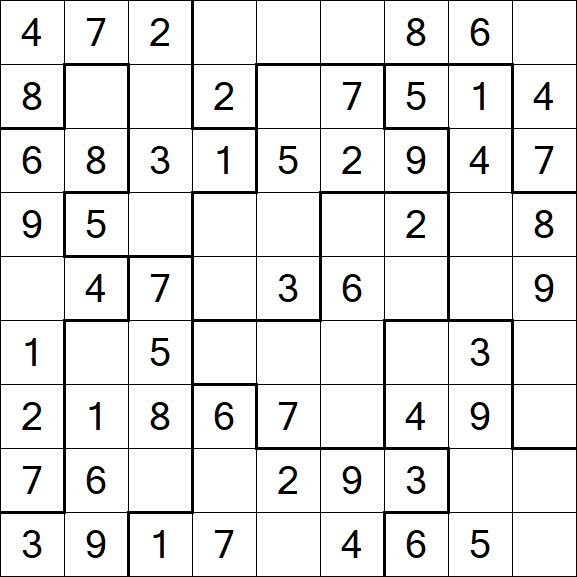 Jigsaw Sudoku - Fácil