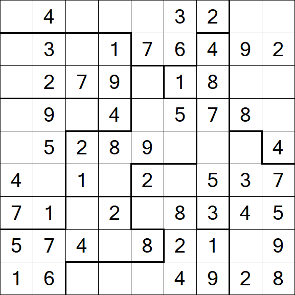 Jigsaw Sudoku - Fácil