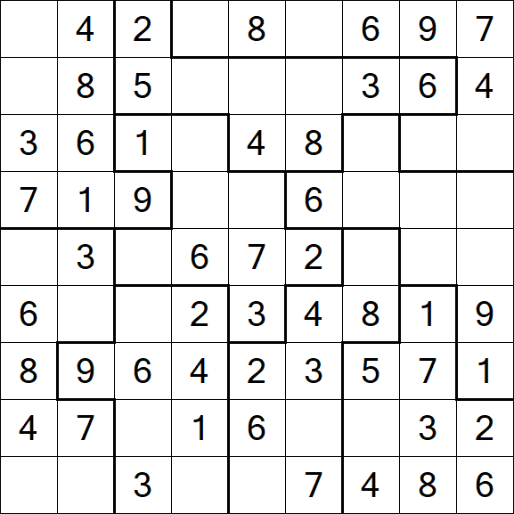 Jigsaw Sudoku - Fácil