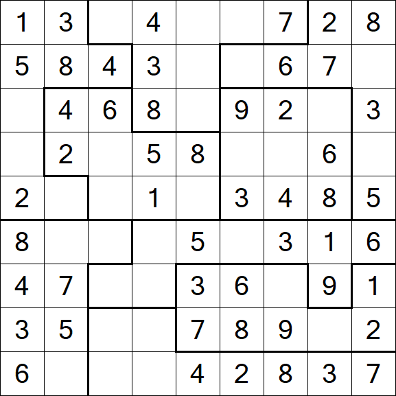 Jigsaw Sudoku - Fácil