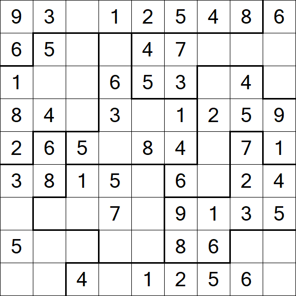 Jigsaw Sudoku - Fácil