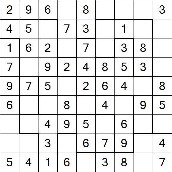 Jigsaw Sudoku - Fácil