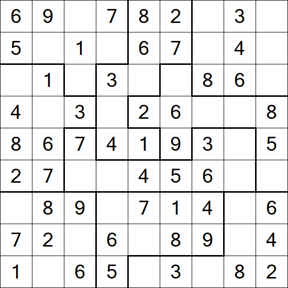 Jigsaw Sudoku - Fácil