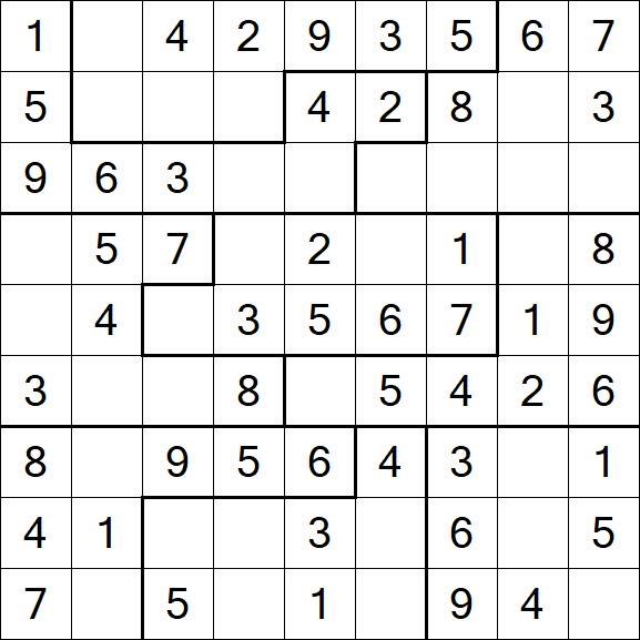 Jigsaw Sudoku - Fácil