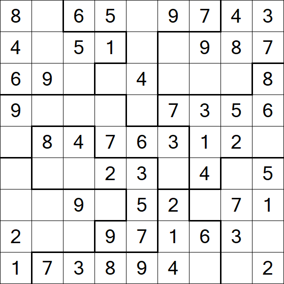 Jigsaw Sudoku - Fácil