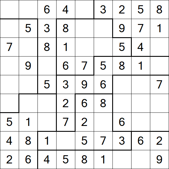 Jigsaw Sudoku - Fácil