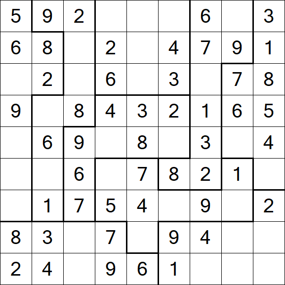 Jigsaw Sudoku - Fácil