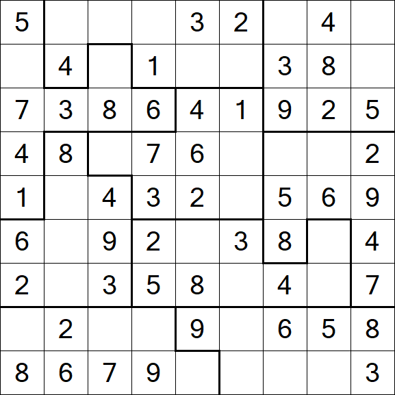 Jigsaw Sudoku - Fácil