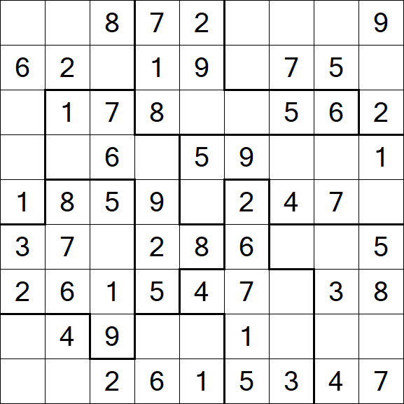 Jigsaw Sudoku - Fácil
