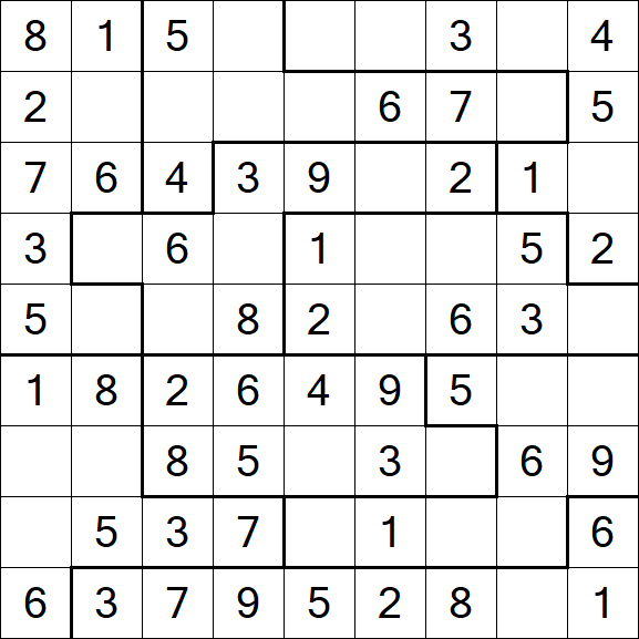 Jigsaw Sudoku - Fácil