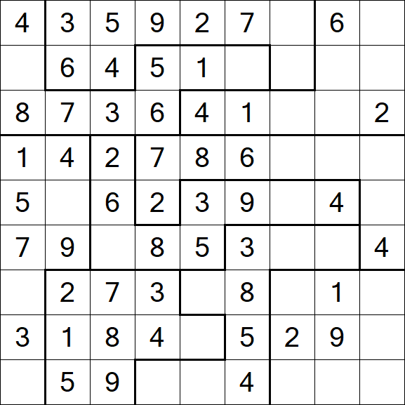 Jigsaw Sudoku - Fácil